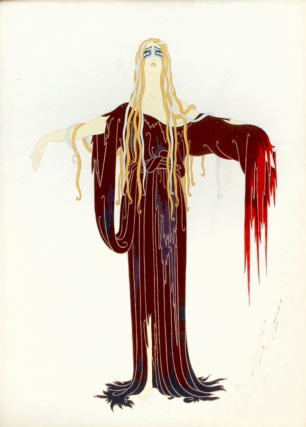 Appraisal: ERTE Russian - Costume Design for the first of Madame