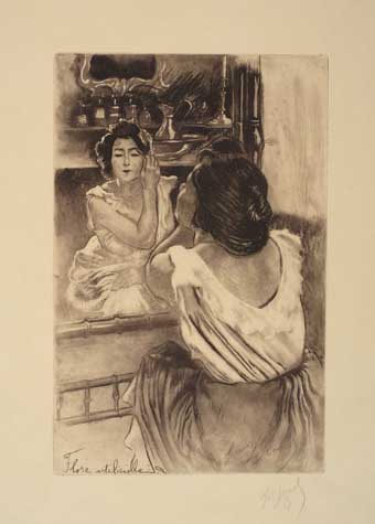 Appraisal: LOUIS LEGRAND Flore Artificielle Aquatint and etching on imitation Japan