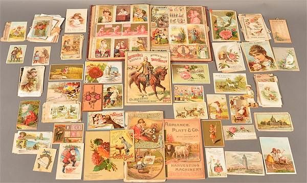 Appraisal: Lot of Antique Advertising Card and Ephemera Large Lot of