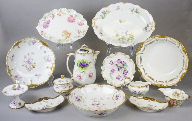 Appraisal: Limoges Porcelain Grouping pieces of Limoges porcelain JPL Jean Pouyat