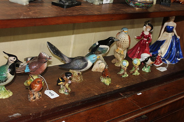 Appraisal: A GROUP OF VARIOUS BESWICK PORCELAIN FIGURES of birds together