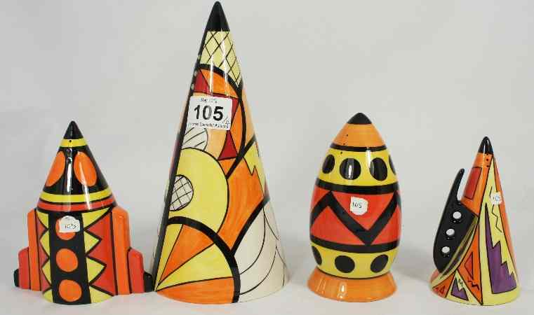 Appraisal: Lorna Bailey Large Sugar Shaker in the Sunshine Design Apollo