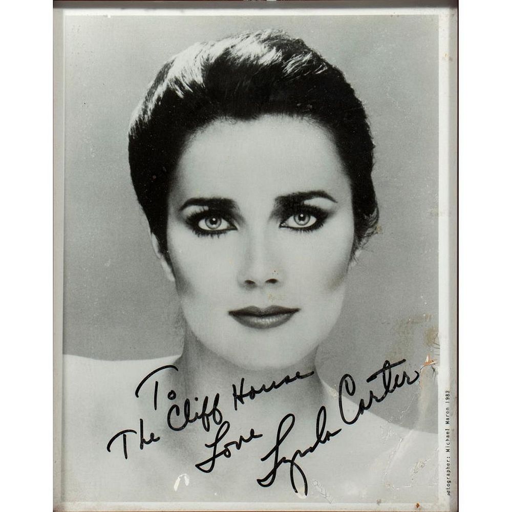 Appraisal: Lynda Carter Cliff House Memorabilia Original autographed inscribed photograph Size