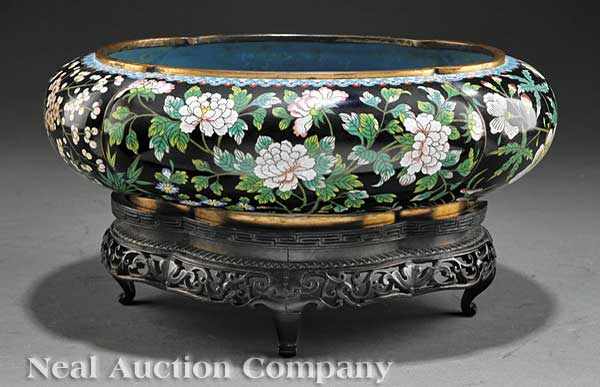 Appraisal: A Chinese Cloisonn Enamel Bowl c s- s the lobed