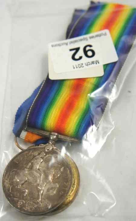 Appraisal: Pair of World War Medals PTE W H Edwards K