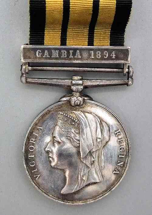 Appraisal: A Victoria East and West Africa medal with one bar