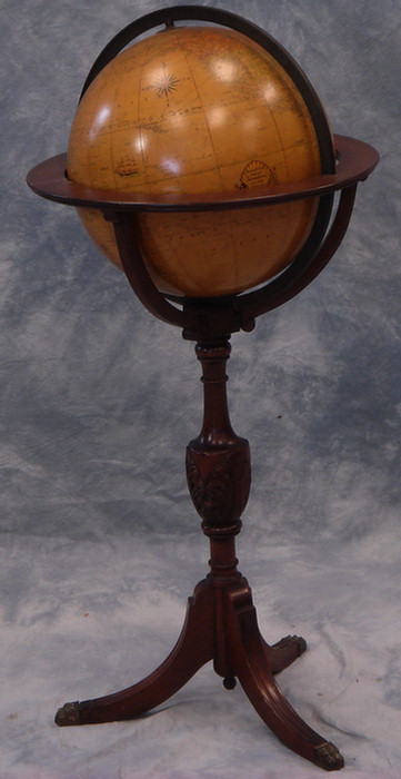 Appraisal: Terrestrial globe on mahogany base by Rand McNally mid- th