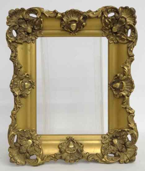 Appraisal: th c gesso decorated frame Rabbet size '' x ''