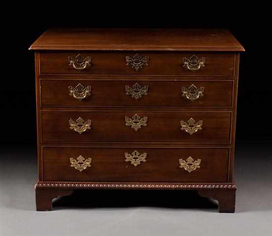 Appraisal: Baker Historic Charleston Reproduction Chippendale style carved mahogany chest of