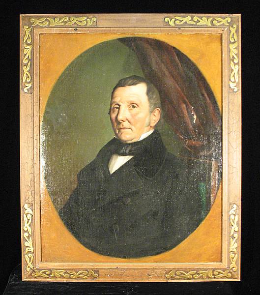 Appraisal: American School th century A Portrait of a Gentleman in