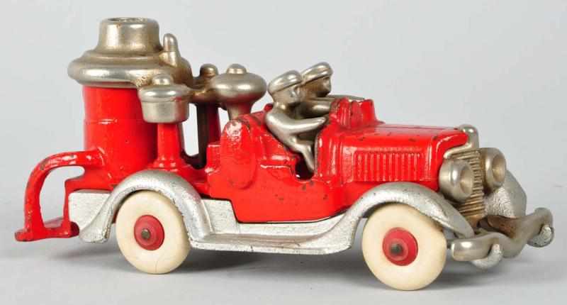 Appraisal: Cast Iron Hubley Ahren's Fox Fire Pumper Toy Description American