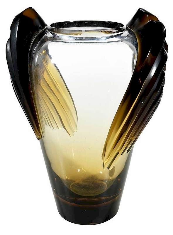 Appraisal: Lalique Marrakech Glass Vase engraved Lalique France and Made in