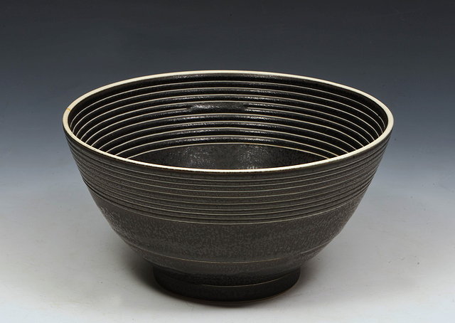 Appraisal: Julian Stair British b Bowlinlaid concentric ringsimpressed potter's seal cm