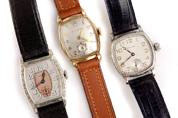 Appraisal: A collection of metal wristwatches