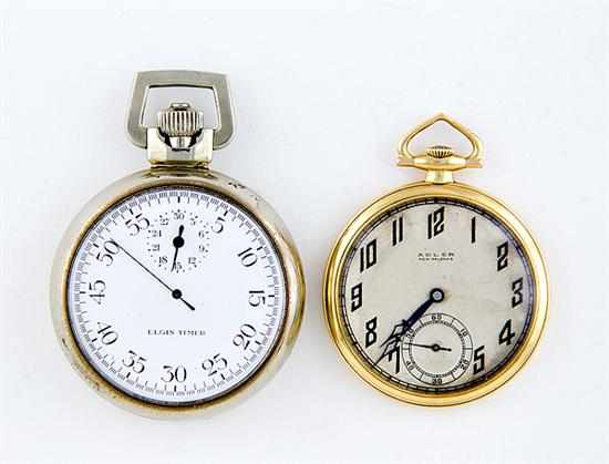 Appraisal: International and Elgin pocket watches circa International Watch Co openface