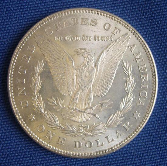 Appraisal: -S Morgan Dollar MS- with the obverse fully prooflike and