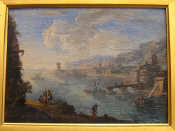 Appraisal: Italian Coastal Scene' th Century Oil on canvas x mm