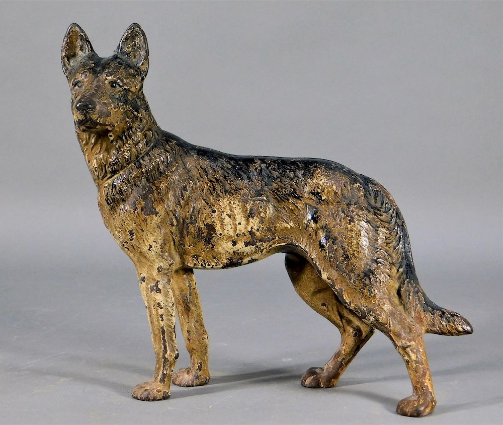 Appraisal: Hubley No Cast Iron German Shepherd Door Stop Pennsylvania th