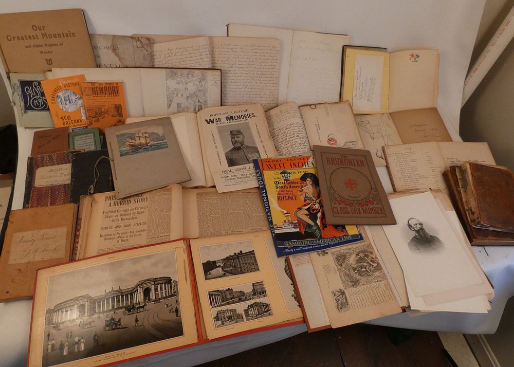 Appraisal: BRIDGHAM FAMILY EPHEMERA LOT Large lot of interesting ephemera from