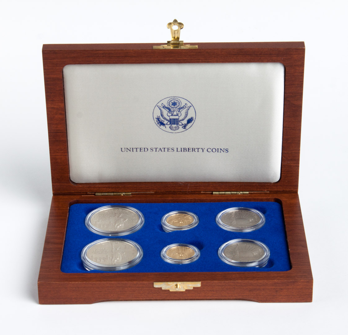 Appraisal: U S Statue of Liberty set commemorative six-coin set Proof