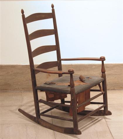 Appraisal: Shaker rocking chair mt lebanon new york late th century