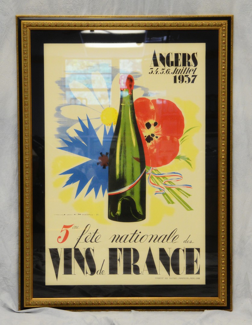 Appraisal: After Jean Mercier reproduction poster F te Nationale des Vins