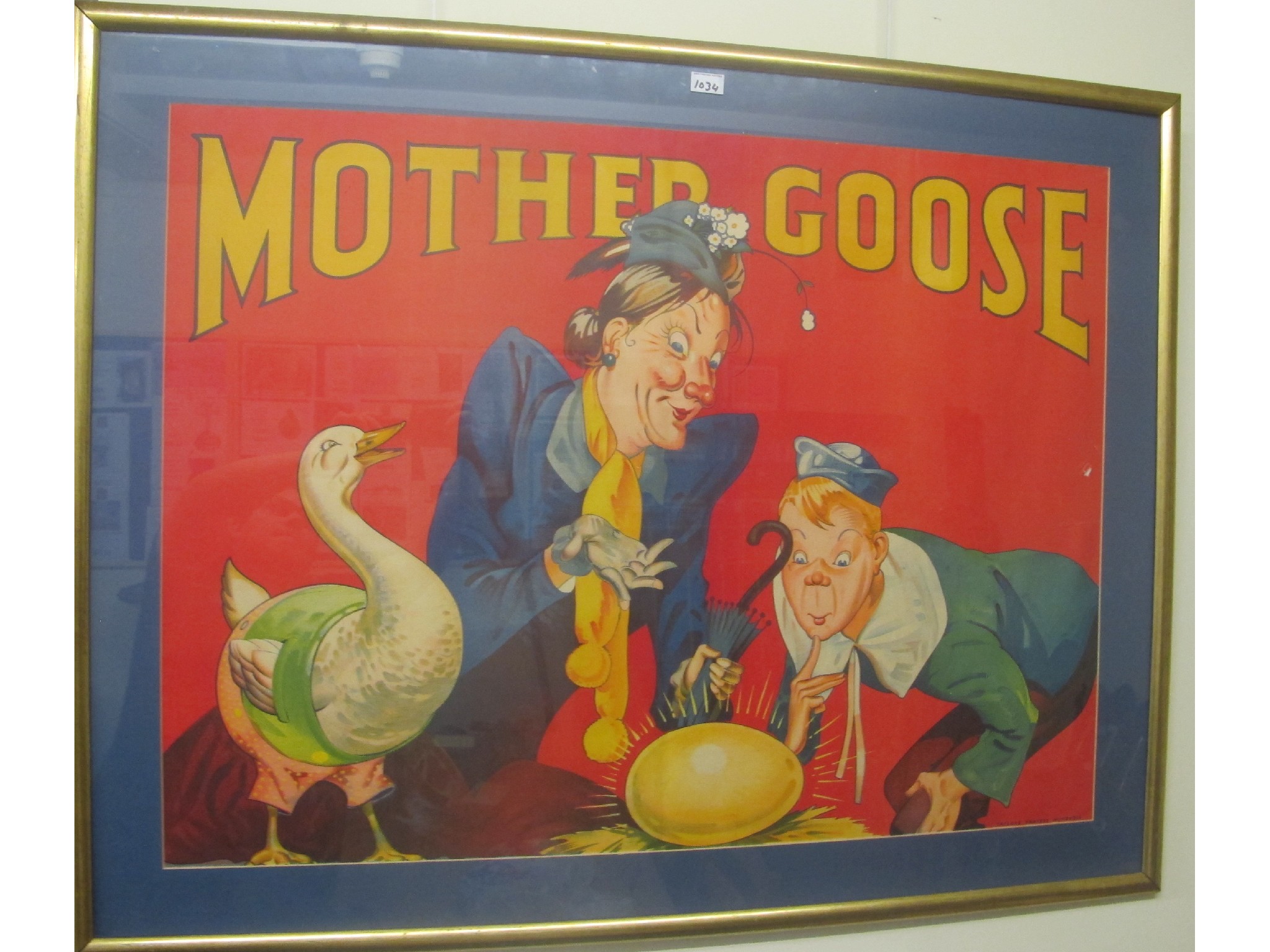 Appraisal: Poster - Mother Goose Taylors Printers Wombwell