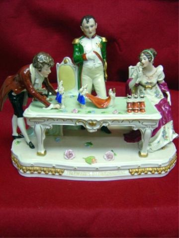 Appraisal: DRESDEN FIGURINE - NAPOLEON'S CORONATION