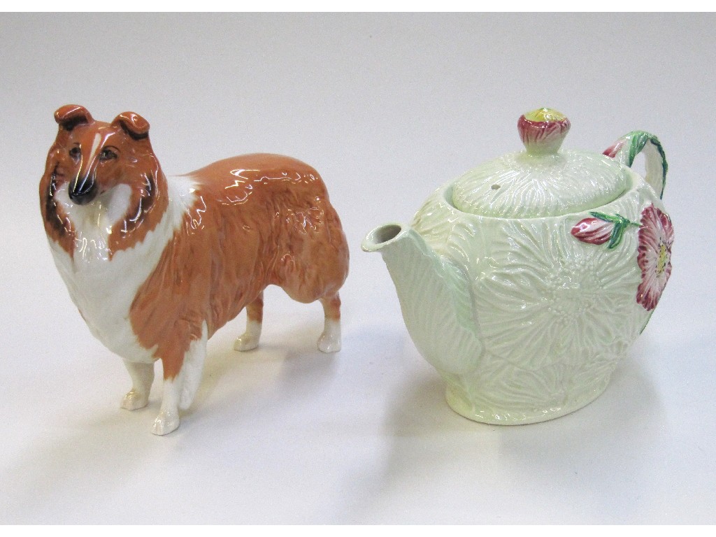 Appraisal: Carlton Ware teapot and a Beswick figure of a collie