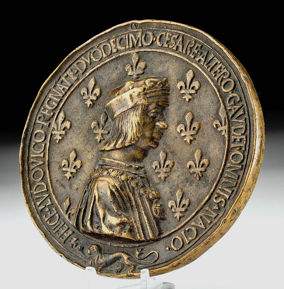 Appraisal: French Renaissance Bronze Medal - King Louis XII Europe France