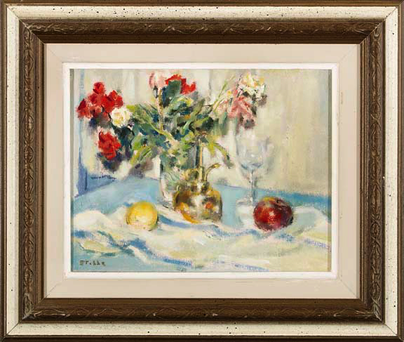 Appraisal: Marie Stobbe American New York - Floral Still Life oil