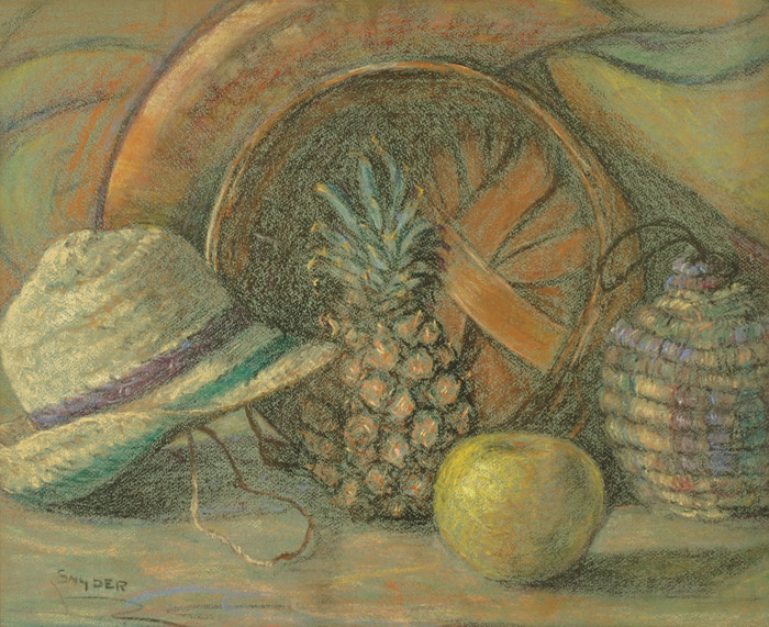 Appraisal: AMANDA TESTER SNYDER PASTEL ON PAPER Oregon - Still-life with