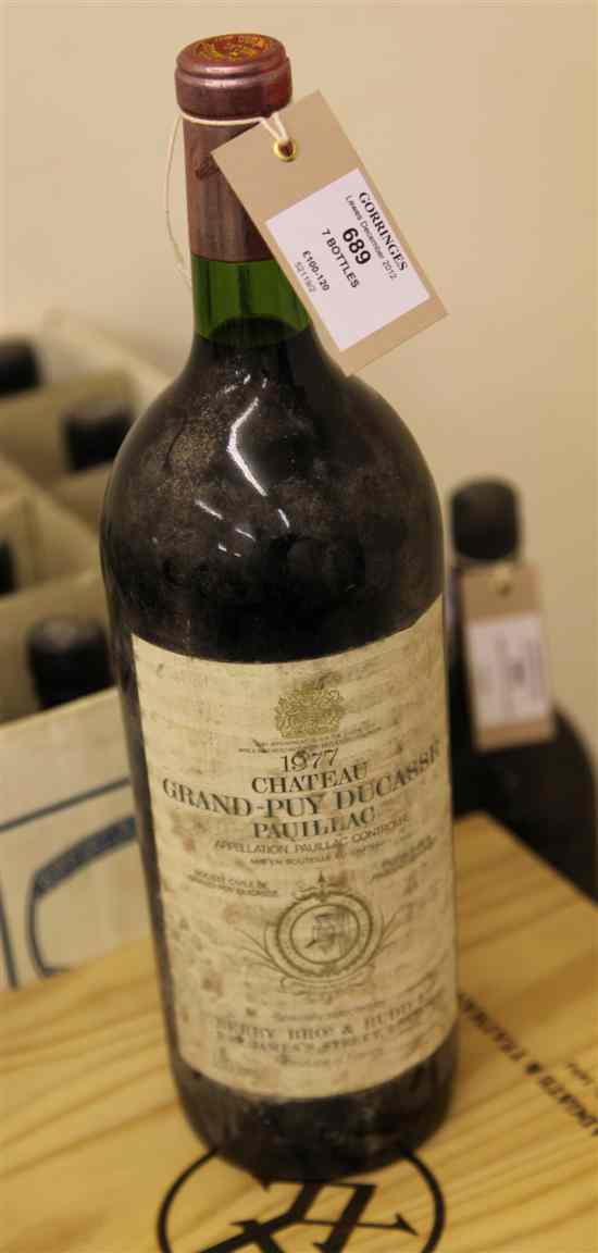 Appraisal: Seven assorted bottles mainly port including a half bottle each