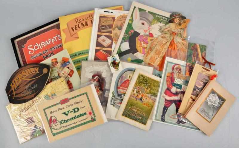 Appraisal: Lot of Chocolate Related Advertising Items Description Nice assortment includes