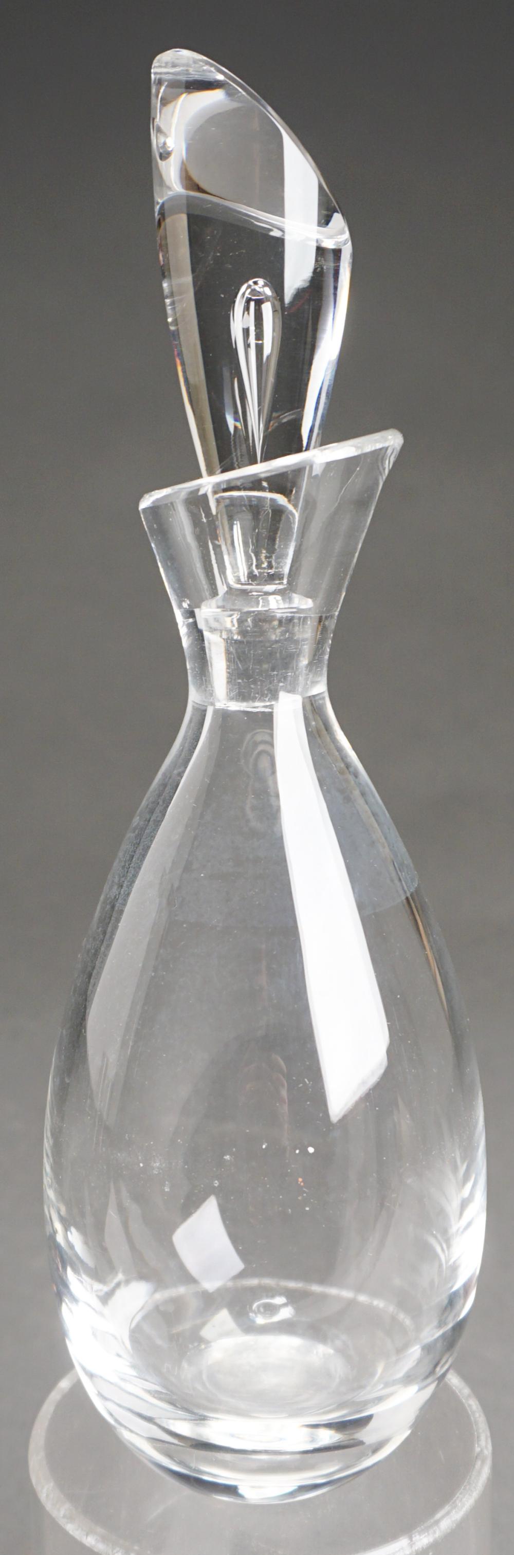 Appraisal: STEUBEN CRYSTAL DECANTER H IN X W IN X CM