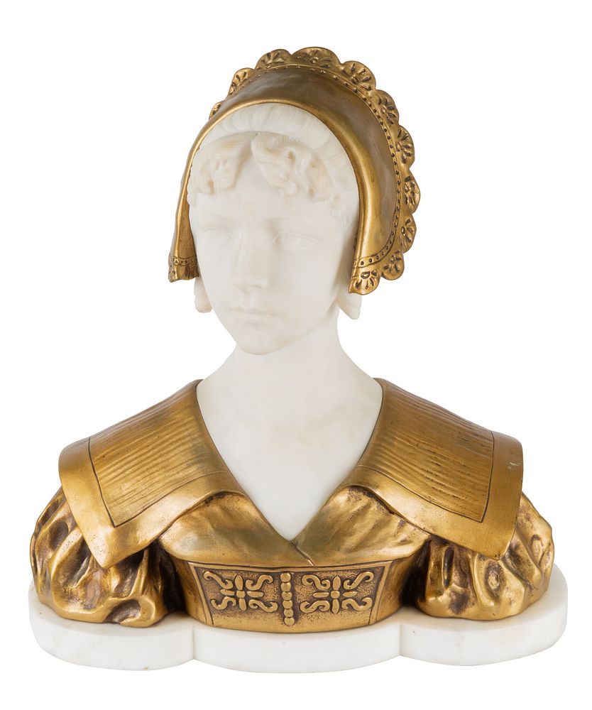 Appraisal: RICHARD AURILI ITALIAN - RICHARD AURILI ITALIAN - Bust of