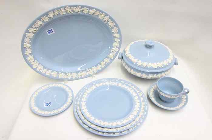 Appraisal: PIECE WEDGWOOD ''QUEENSWARE'' FINE CHINA SET service for twelve comprised