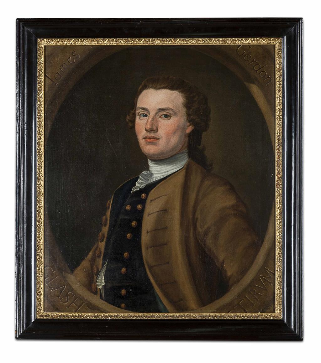 Appraisal: FOLLOWER OF ALLAN RAMSAY HALF LENGTH PORTRAIT OF JAMES GORDON