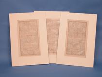 Appraisal: A Third Grouping of Persian Manuscript Leaves Grouping of three