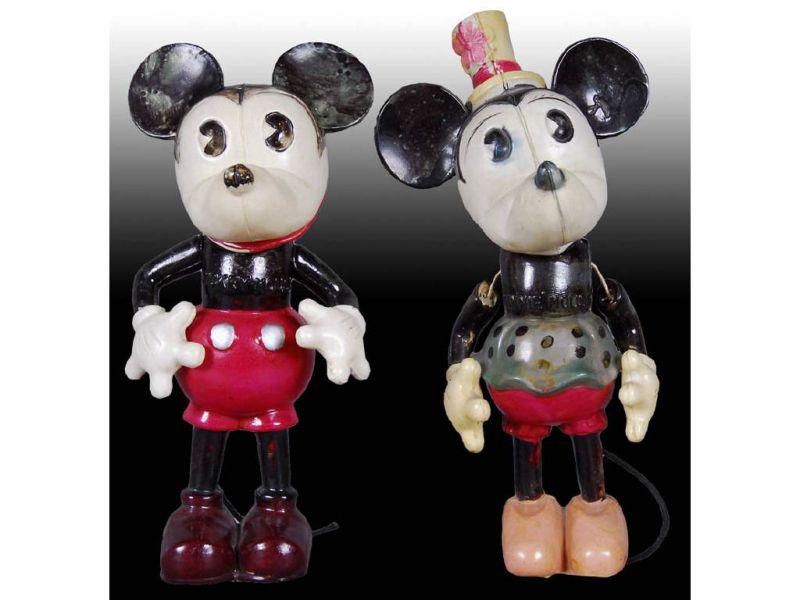 Appraisal: Walt Disney Celluloid Mickey Minnie Mouse Big He Description -