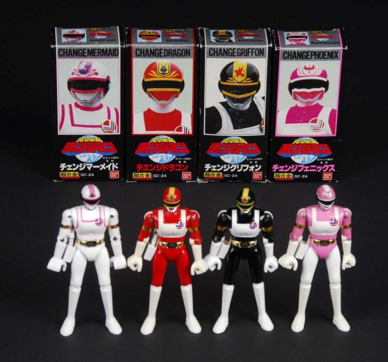 Appraisal: Lot of Changeman Figures Description Japanese Made by Bandai Includes