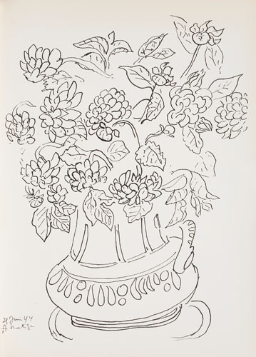 Appraisal: MATISSE HENRI Tzara Tristan Le Signe de Vie Lithographed frontispiece