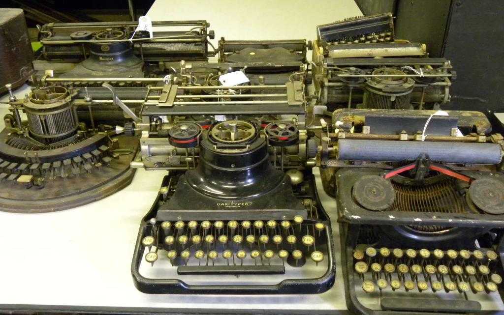 Appraisal: Seven Hammond typewriters a Varityper typewriter a New American typewriter