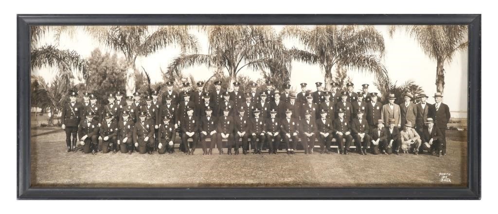 Appraisal: Panoramic original photograph of the St Pete Florida police department