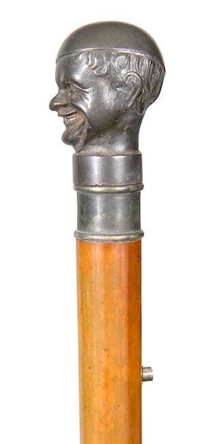 Appraisal: Spitting Cologne Cane- Late th Century- A working example of