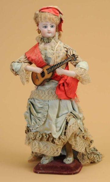 Appraisal: Vichy Automaton Lady Guitarist France ca a Francois Guiltier pale