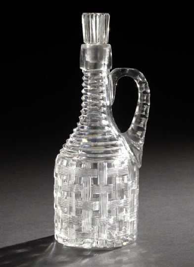 Appraisal: American Brilliant-Cut Glass Decanter ca - by Hoare and Company