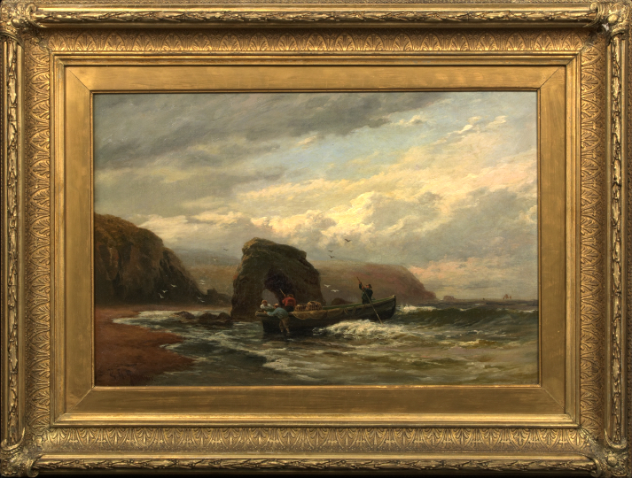 Appraisal: George Henry Jenkins British School th Century Fishermen Returning with