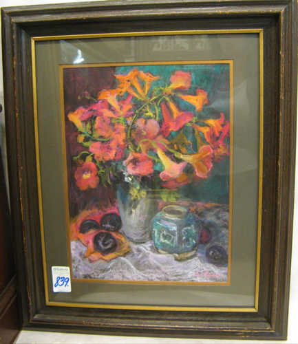 Appraisal: ELEANOR DE HAAS BROOKS PASTEL ON PANEL Alameda California -