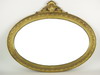 Appraisal: MIRROR - Circa - horizontal oval wall mirror with applied